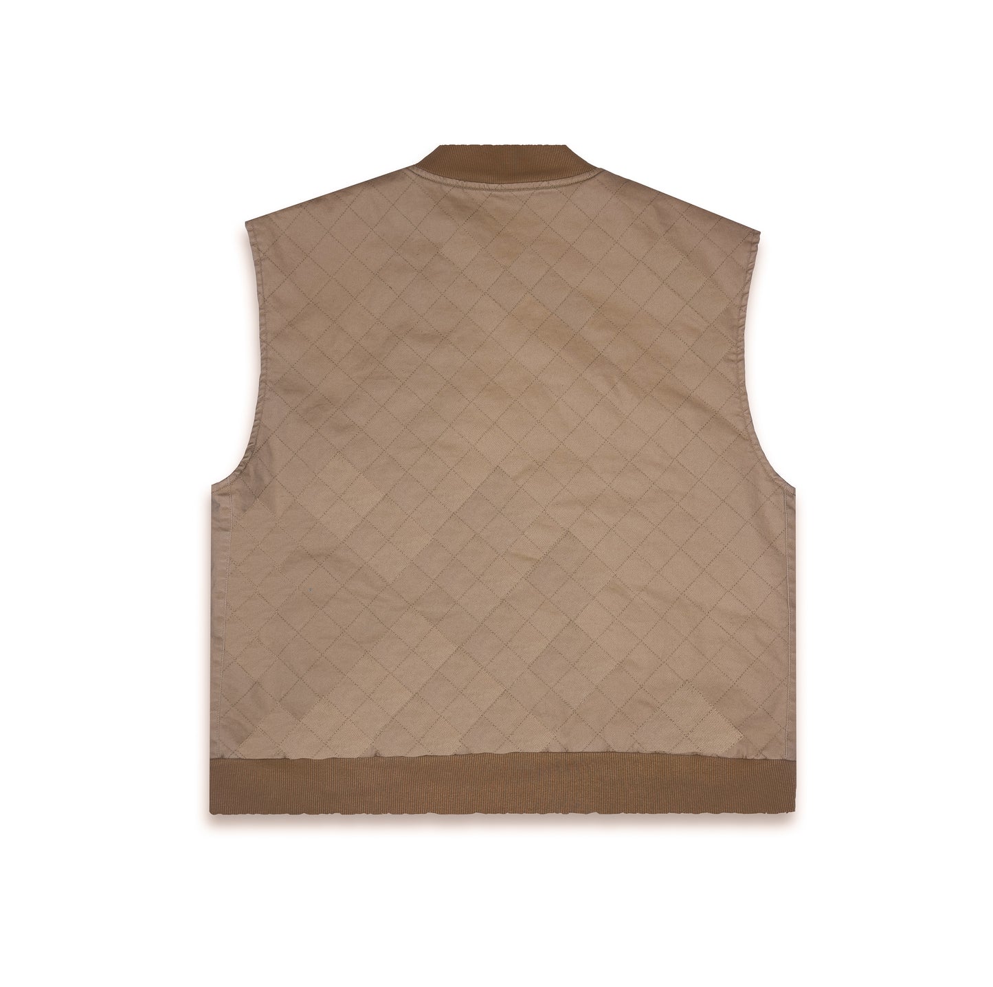 “DIESEL POWER” Distressed Workwear Canvas Vest